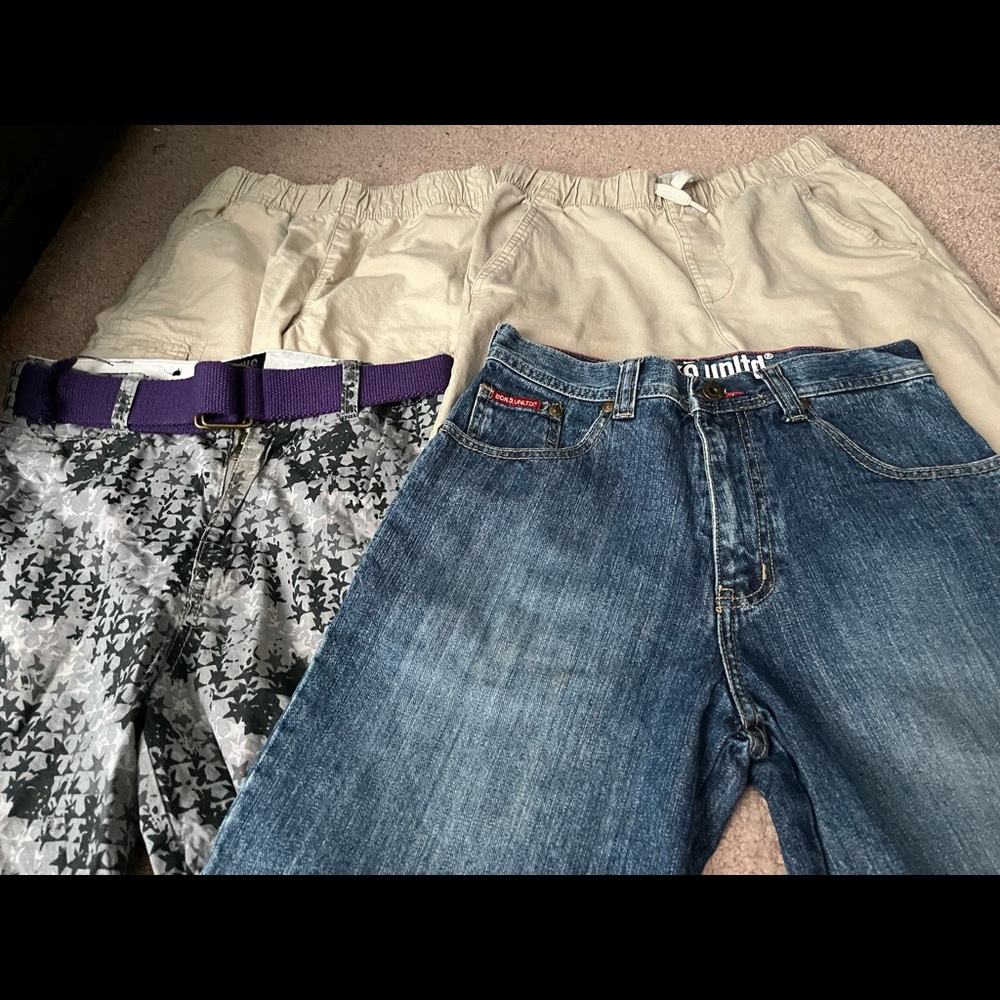 4 boys shorts size 8,10,12,14, Childrens place, old navy, radius and ecko unltd